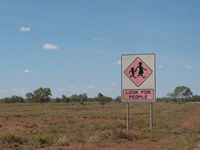 Strange sign on the Buntine Highway
